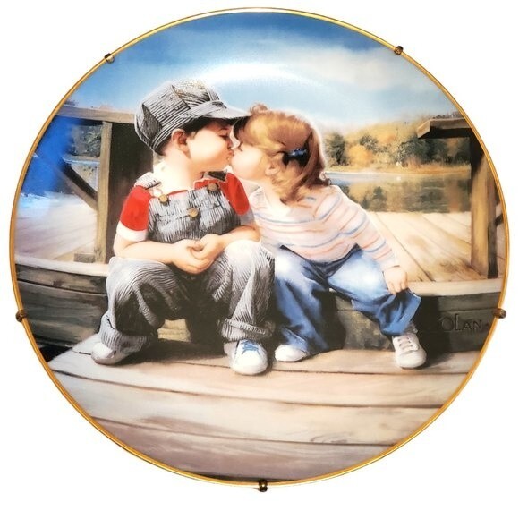 First Kiss by Donald Zolan collector plate # 54 A - Picture 2 of 5